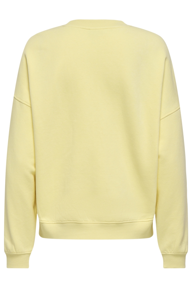 JDYMESA L/S O-NECK EMB SWEAT JRS NO 15370526 DOUBLE CREAM/LA SUPERBE